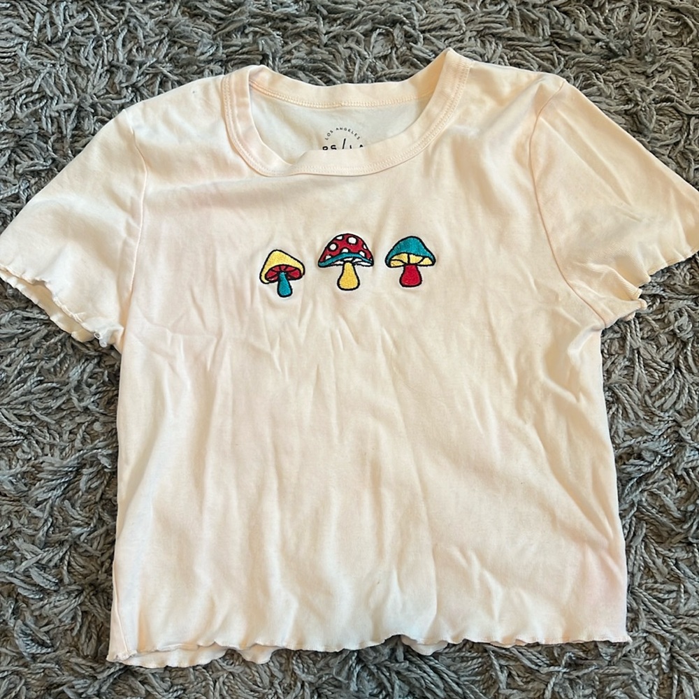 Off-white Embroidered Mushroom Baby T